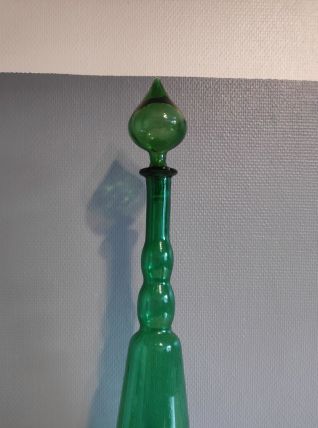 grande carafe verte avec bouchon goutte d'eau