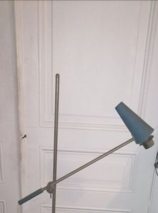 Ancien lampadaire à balancier vintage 1950 Style Guariche