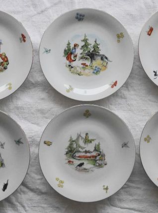 6 assiettes à dessert Seltmann Weiden