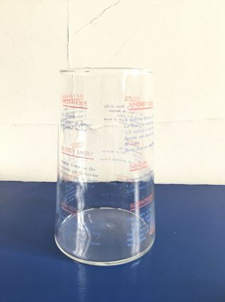 Vase - verre mesureur à cocktail vintage