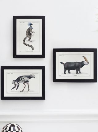 Chimères - gravure lithographie - lot de 3