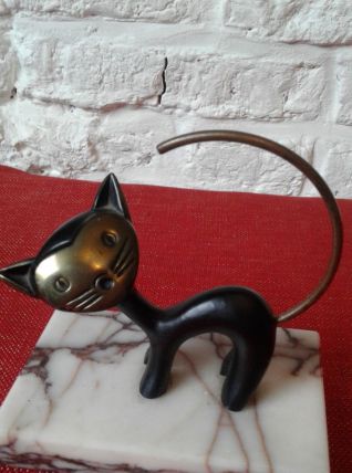 Chat bronze Walter bosse.