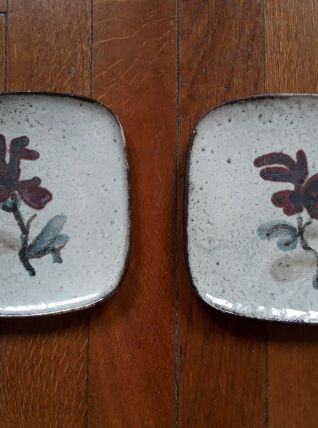1 lot de 2 assiettes Vallauris Gustave Reynaud