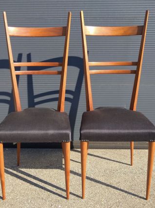 Paire de chaises italienne années 50