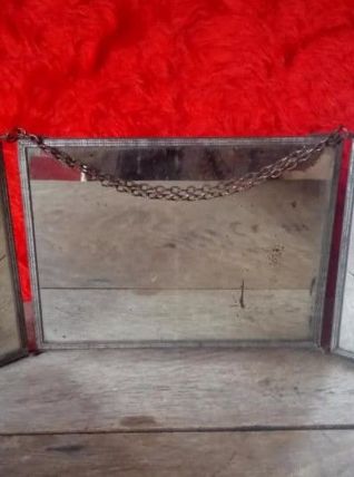 Ancien triptyque de barbier - Années 40