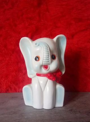 Jolie tirelire éléphant  en céramique - Années 60