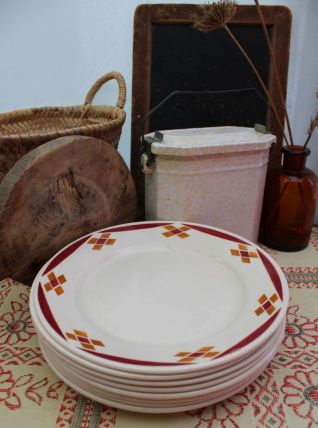 Lot de 8 assiettes dessert