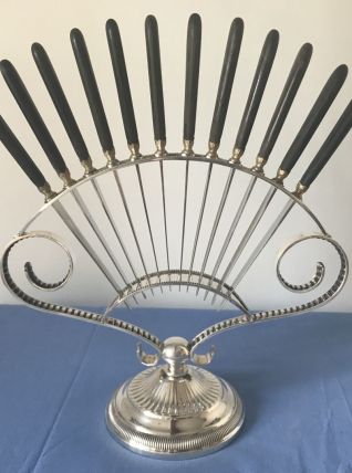 RARE Porte Couteaux Eventail  