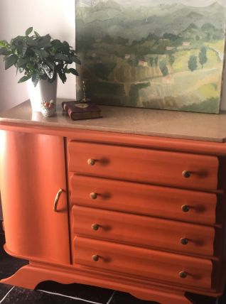 Commode vintage Terracotta 