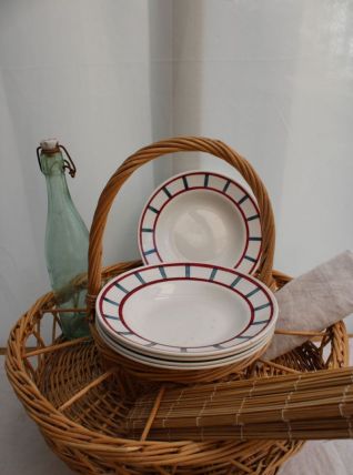 Lot 5 assiettes creuses