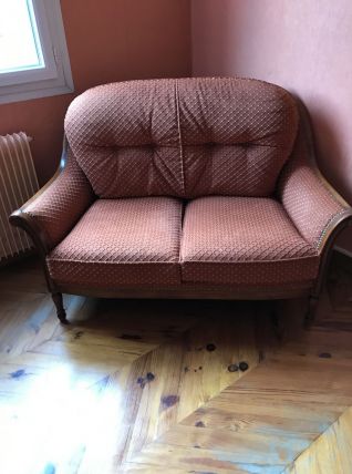 Canapé 2 places et ses 2 fauteuils