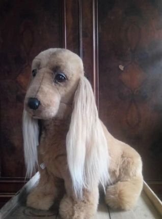 Cocker en peluche vintage (Jouets Berger)