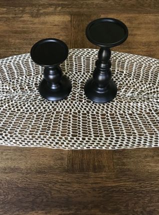 Grand napperon vintage ovale