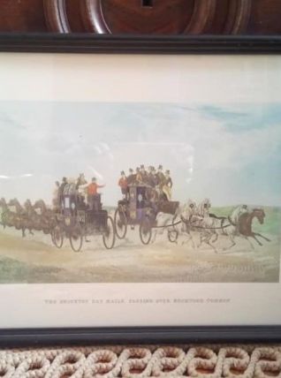 Lithographie anglaise  "The Brighton daymails"