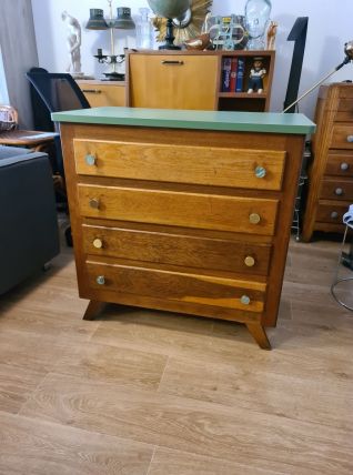 Commode vintage 1960 pieds compas