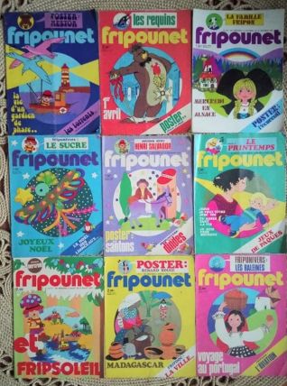 Lot de 11 magazines "Fripounet" - Années 60/70