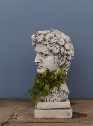 Tête David en plâtre - petite série - n°06