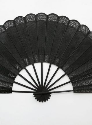 Éventail cannage sombre - 144 cm