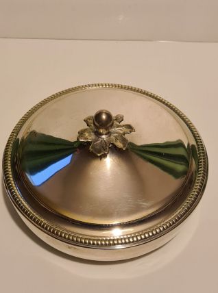 Boîte Métal Argenté Iris Silverplate Italy A1000