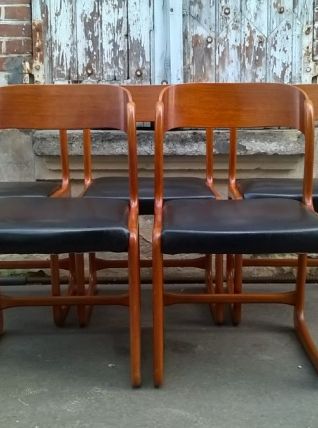 5 chaise traineau Baumann 