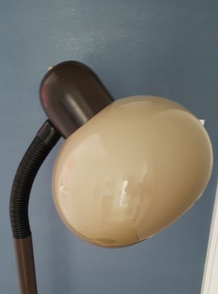 Lampadaire vintage marron design Dijkstra,champignon