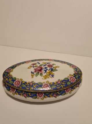 Bonbonnière Porcelaine de Limoges décor floral
