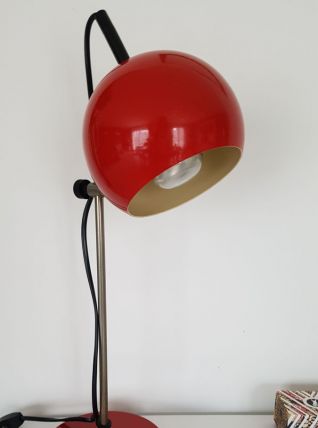 Lampe de bureau vintage eyeball rouge