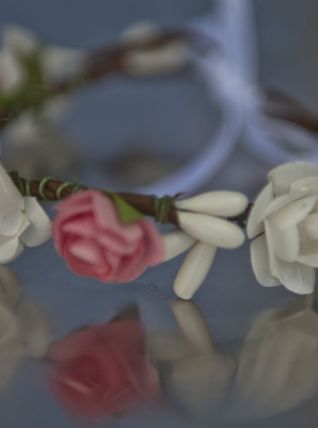 Couronne et bracelet assorti demoiselle d'honneur