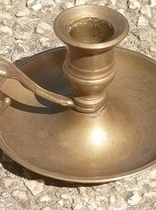 bougeoir  en  laiton , vintage