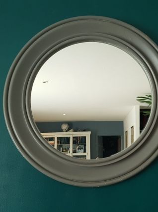 Grand miroir bois vintage