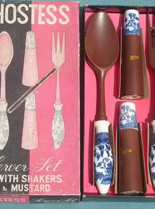 coffret couverts a salades japon vintage