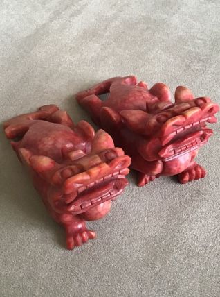 Paire de lions Pixiu