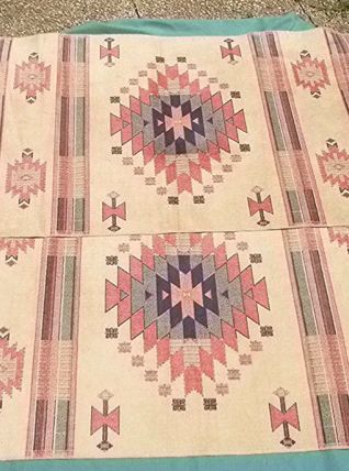 tapis  (lot) , decors  geometriques 
