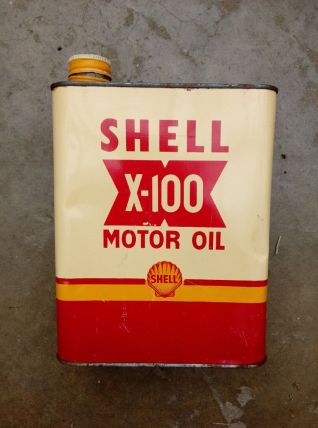 Ancien bidon Shell