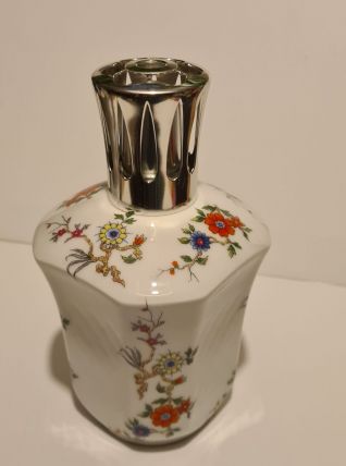 Lampe Berger Porcelaine de Limoges Giraud décor floral