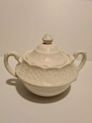 Sucrier Porcelaine blanche Anglaise Royale Cauldron