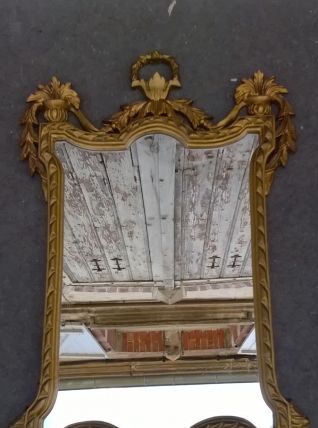  Miroir baroque résine année 70