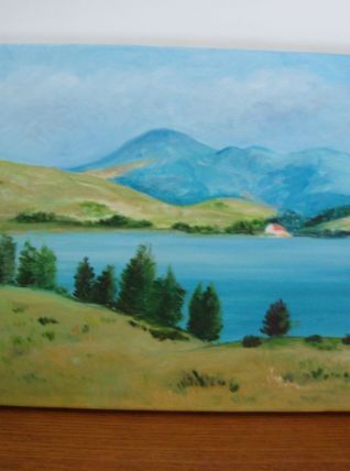 Tableau peinture à l'huile (années 90) 