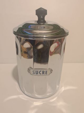 Pot à sucre en cuivre chromé marque déposé