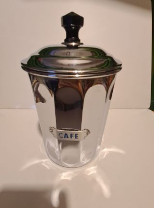 Pot à café en cuivre chromé marque déposé