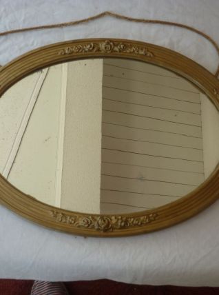Miroir ovale annees 1920