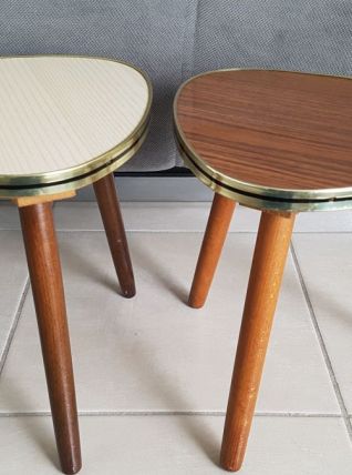 Duo de porte plante,tripode, guéridon vintage