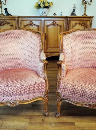 Paire de fauteuils Bergère