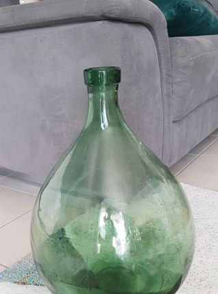 Dame Jeanne, bonbonne ancienne verte