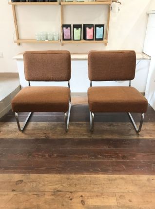 Paire de chauffeuses 70s