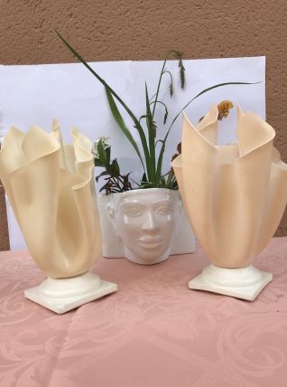  Lampes drapées vintage style Georgia jacob en plastique 