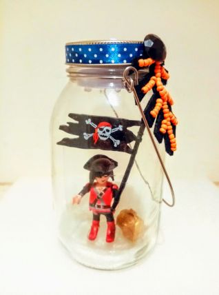 Lampe Playmobil lanterne pirate, veilleuse fibustier