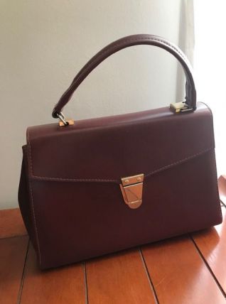 sac à main bordeaux vintage