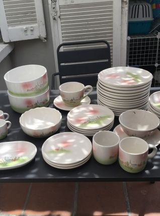 service de table Village faience de Pornic