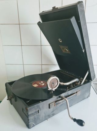 Gramophone portable, tourne-disque de collection